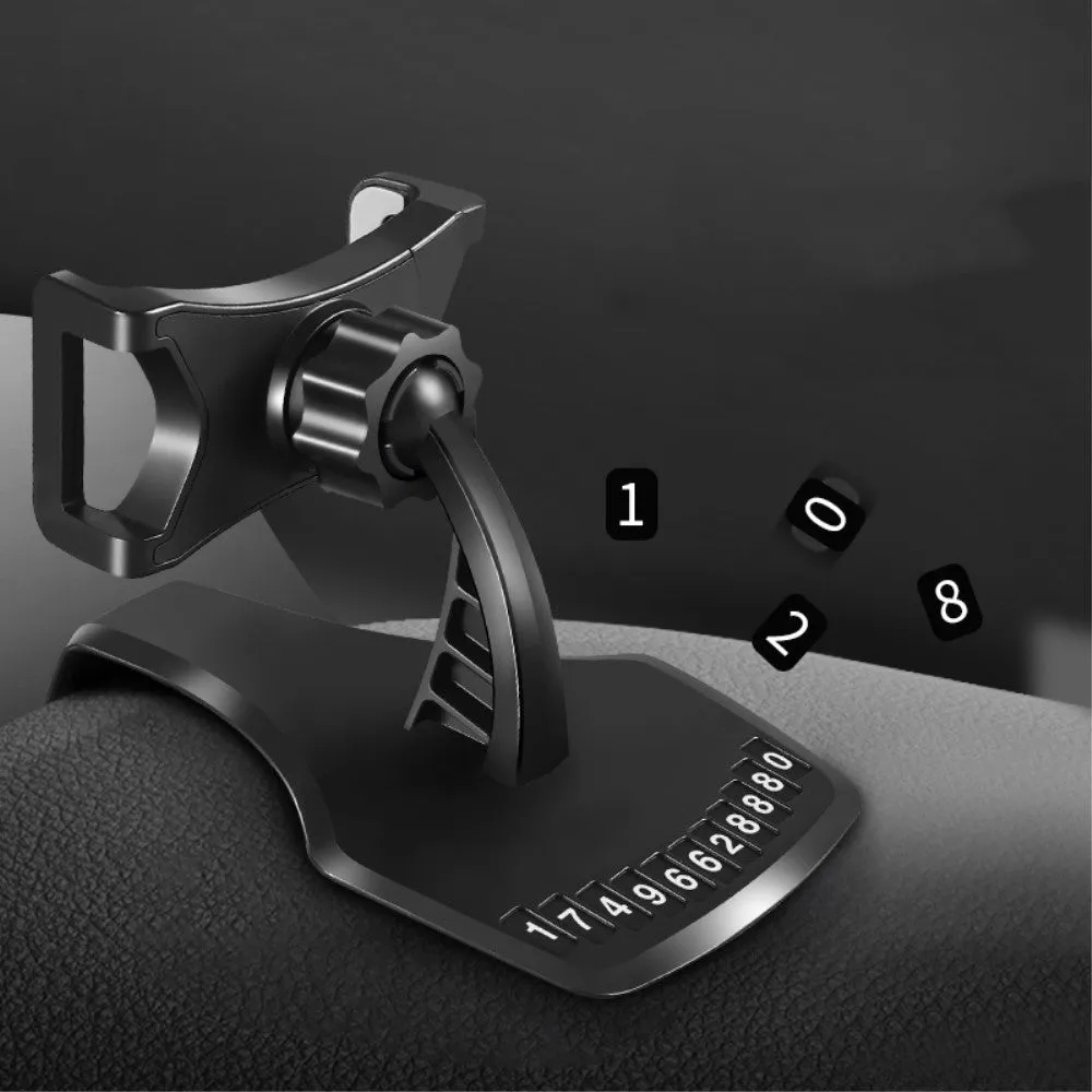 3 in 1 Car GPS Smartphone Holder: Dashboard / Visor Clamp   AC Grid Clip for Intex Cloud String HD (2016) - Black