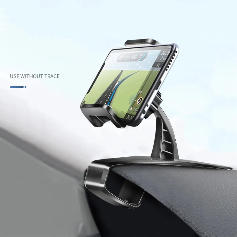 3 in 1 Car GPS Smartphone Holder: Dashboard / Visor Clamp   AC Grid Clip for Intex Cloud String HD (2016) - Black