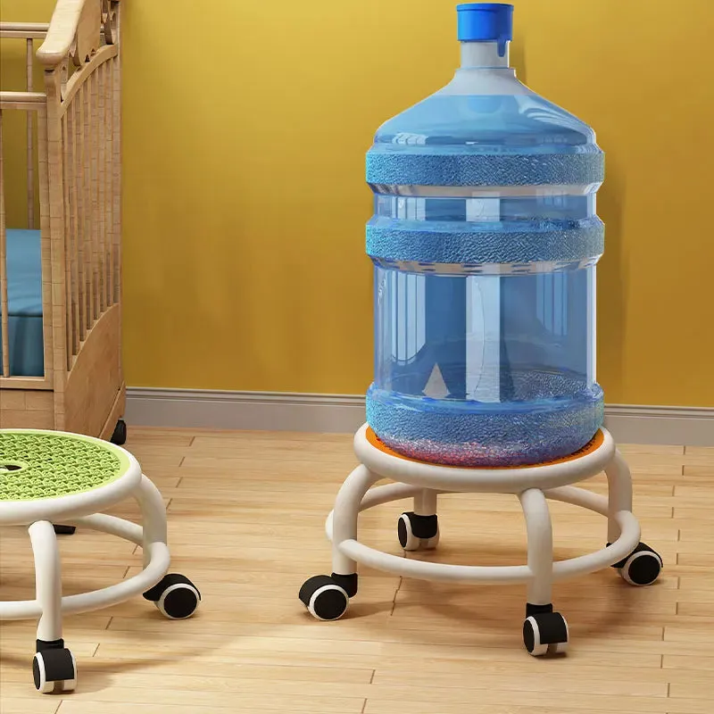 Breathable Swivel Stool with Wheels