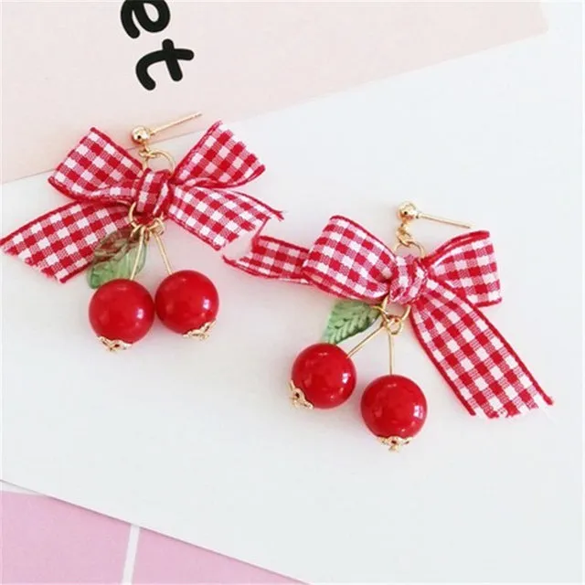 Fashionable Sweet Cherry Earring