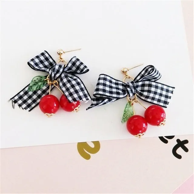 Fashionable Sweet Cherry Earring