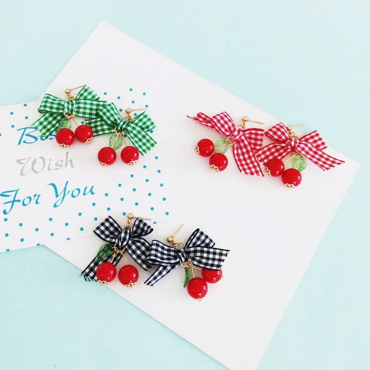 Fashionable Sweet Cherry Earring