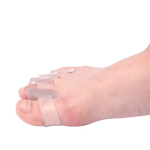 Gel Toe Separators for Men & Women - Silicone Toes Spacers Achilles Stretcher for Bunion Pain Relief Plantar Fasciitis Correction