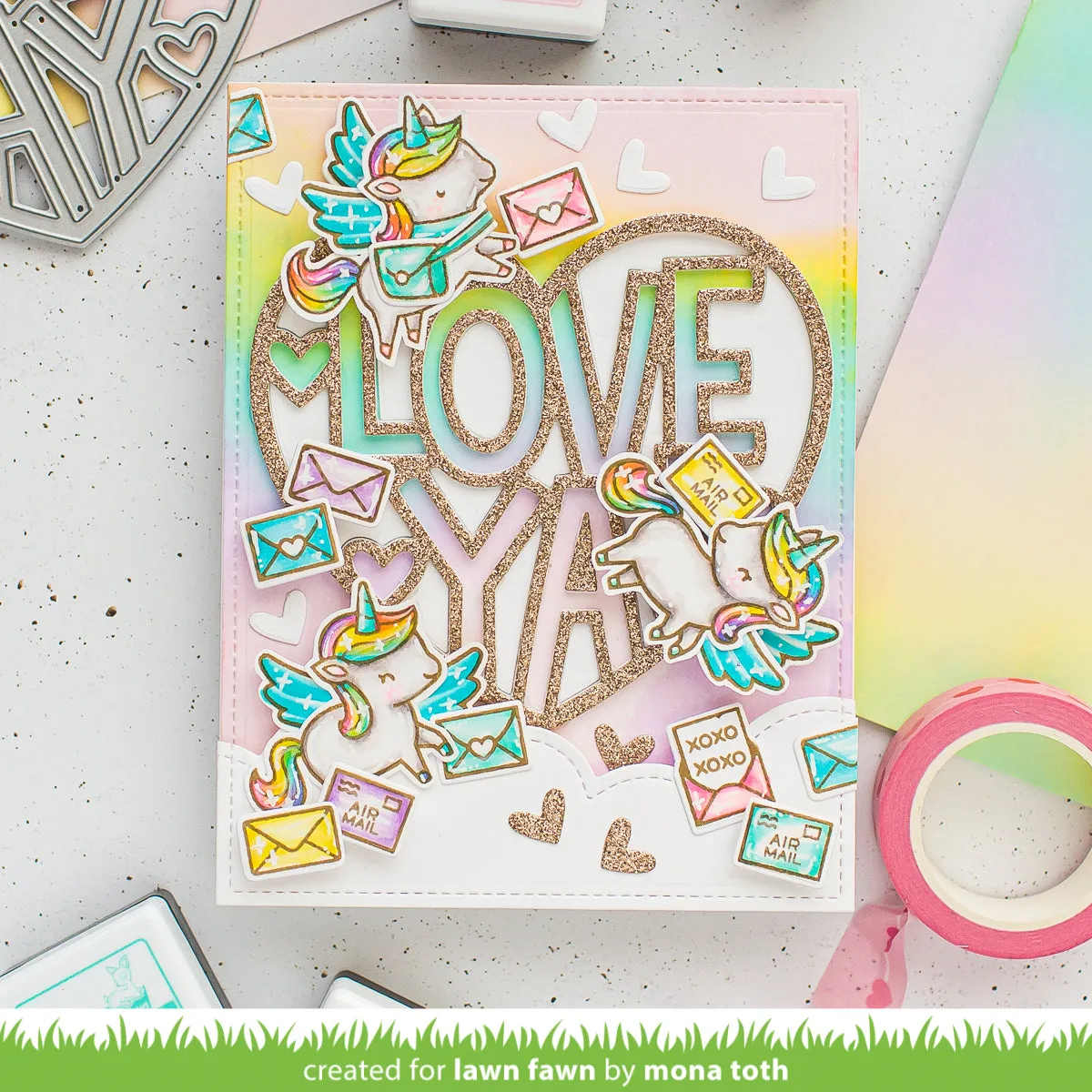 LAWN FAWN: Unicorn Picnic