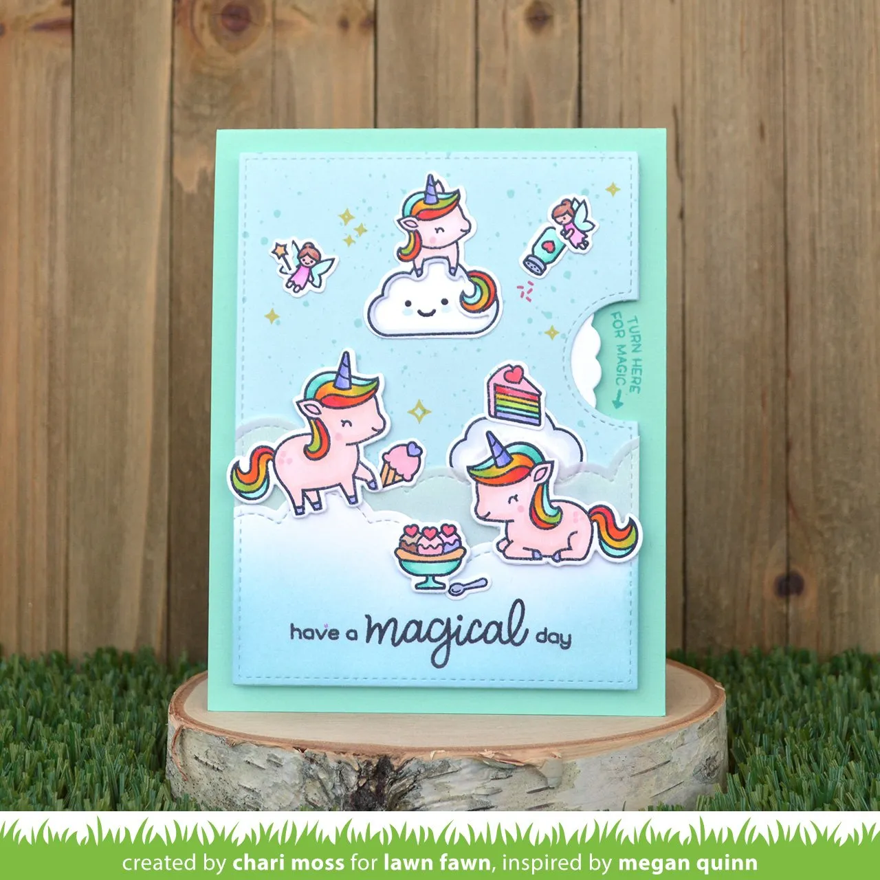 LAWN FAWN: Unicorn Picnic