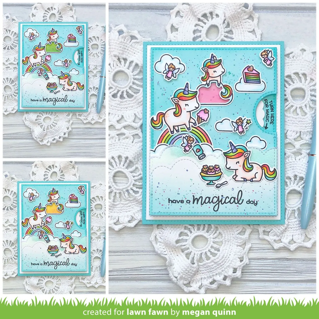 LAWN FAWN: Unicorn Picnic