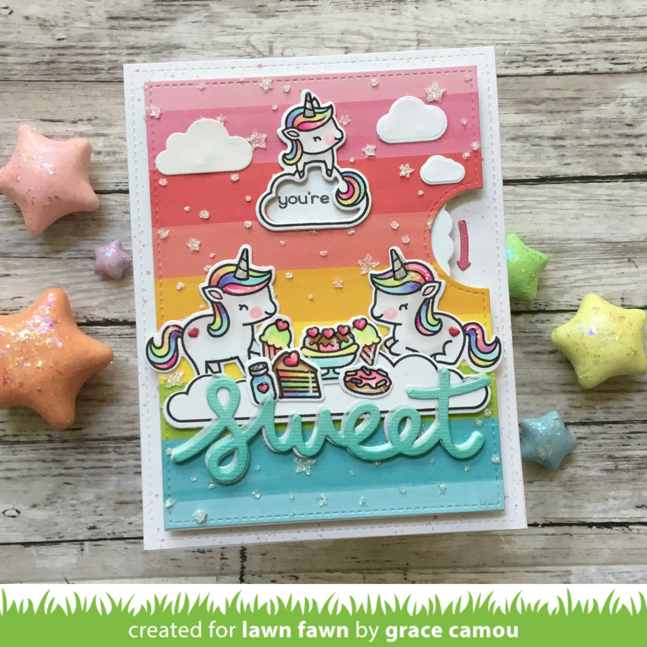 LAWN FAWN: Unicorn Picnic