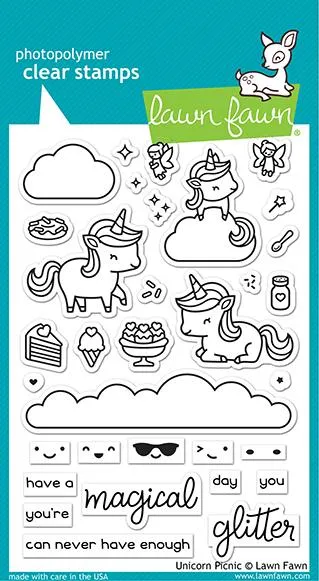 LAWN FAWN: Unicorn Picnic