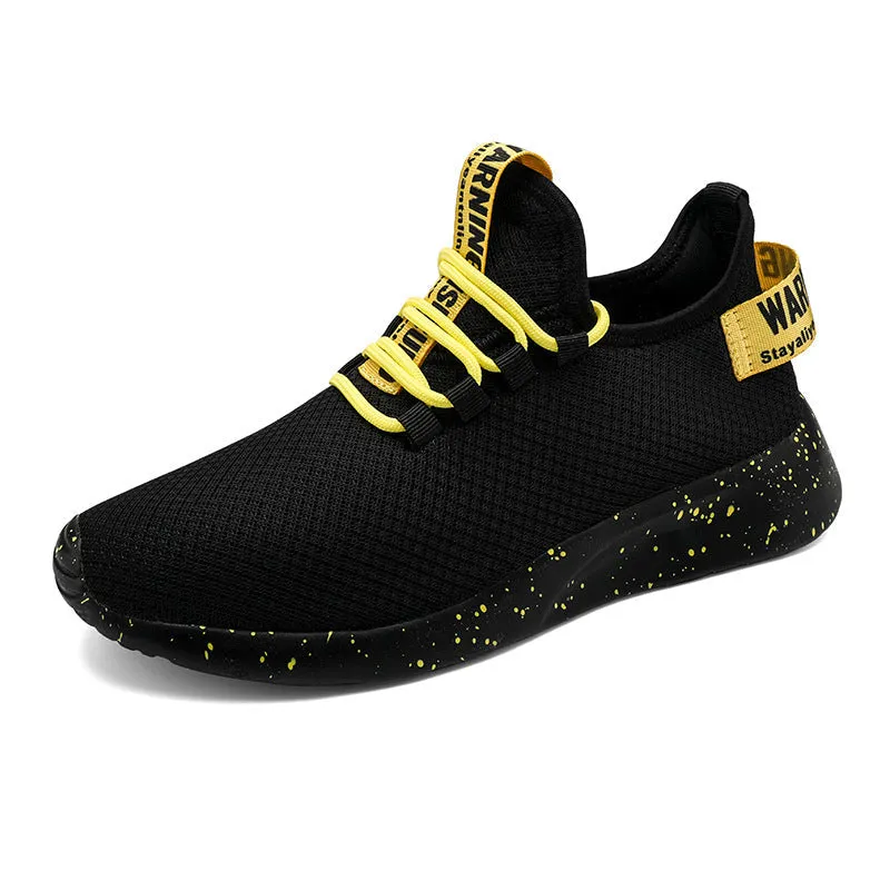 Low-top Casual Sports Shoes Men's Mesh Breathable Pointed Toe Flat MD Sole
