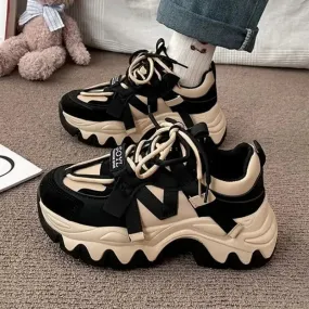 Y2K Plateau-Sneakers für Damen
